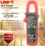 Multimetre Pince Amperemetrique - Digital Clamp Multimeter -UT203 - AC/DC 400A - NRJSOLAIRE